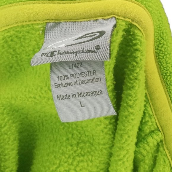 CHAMPION Green Fleece size large - Picture 4 of 4